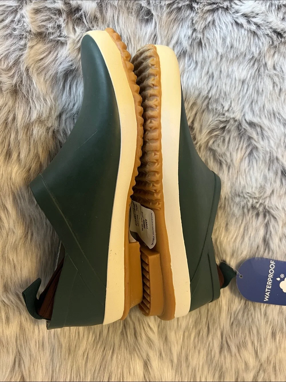 JBU Men's Slip-On Rain & Snow Boots in Dark Green